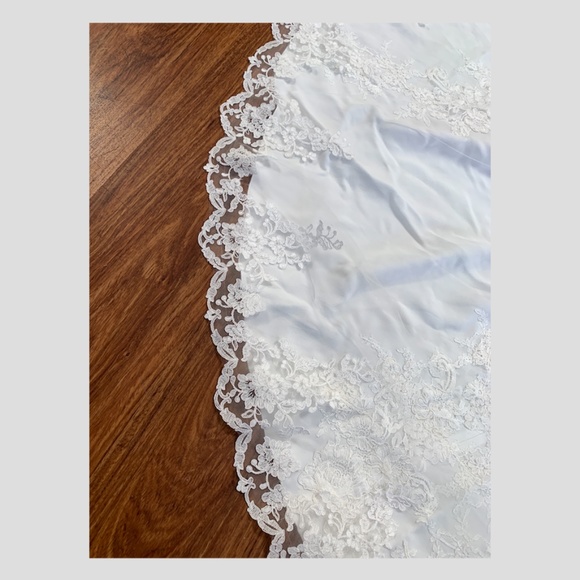 NEW UNWORN Custom Pronovias Atelier Vicenta Dress With Cathedral Veil - Picture 6 of 8